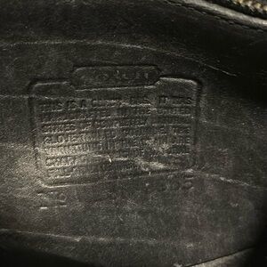 Vintage Coach NYC Trail Bag in Black Leather with Solid Brass